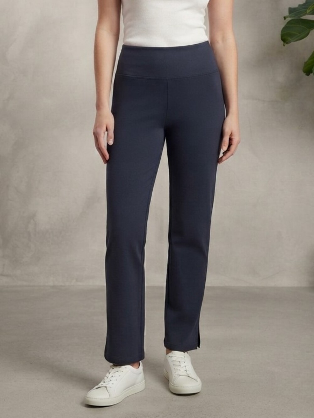 J. Jill Wearever Twill Ponte Straight-Leg Ankle Length Crop Pants Size XL
